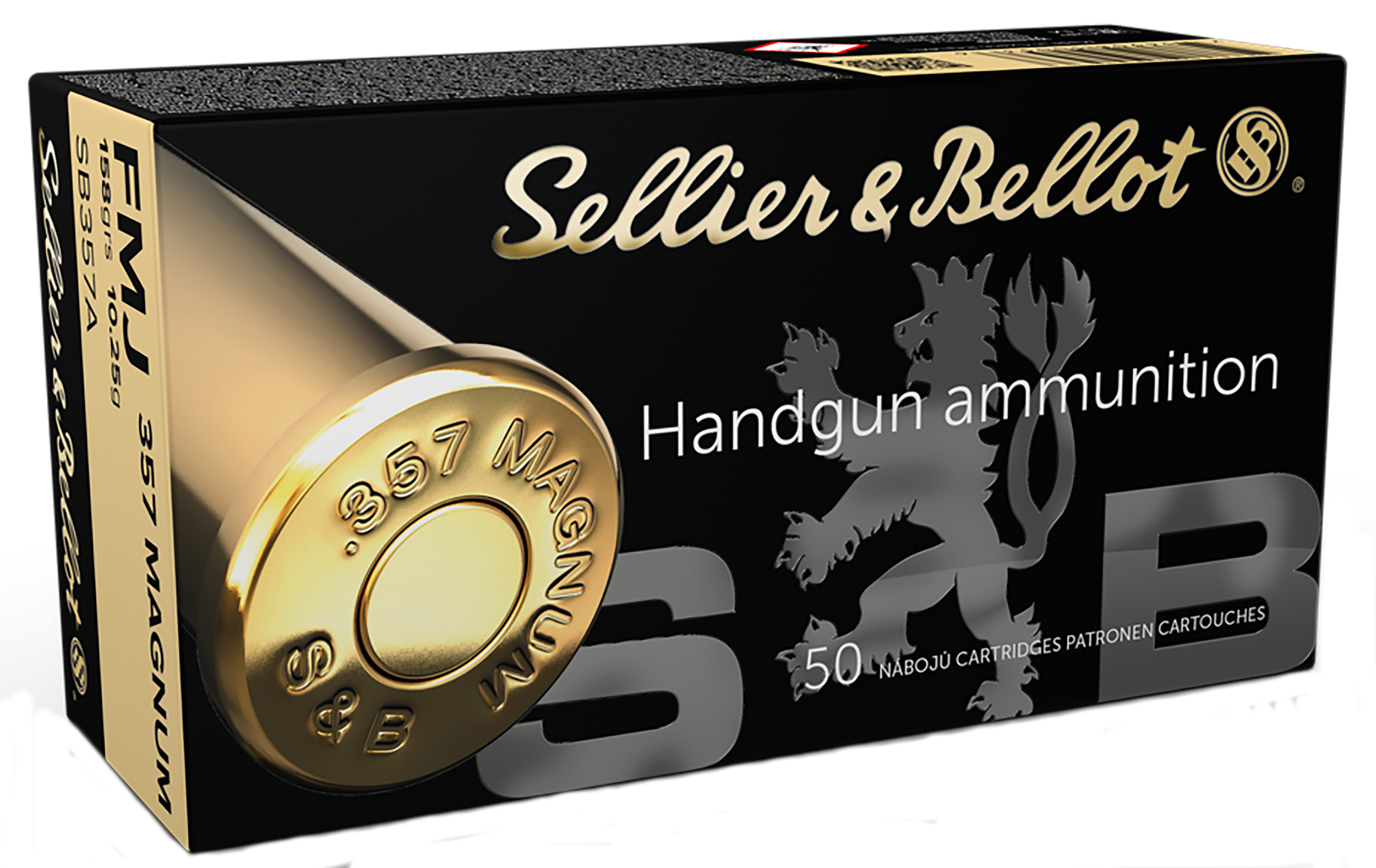 Sellier & Bellot SB357A Handgun  357Mag 158gr Full Metal Jacket 50 Per Box/20 Case
