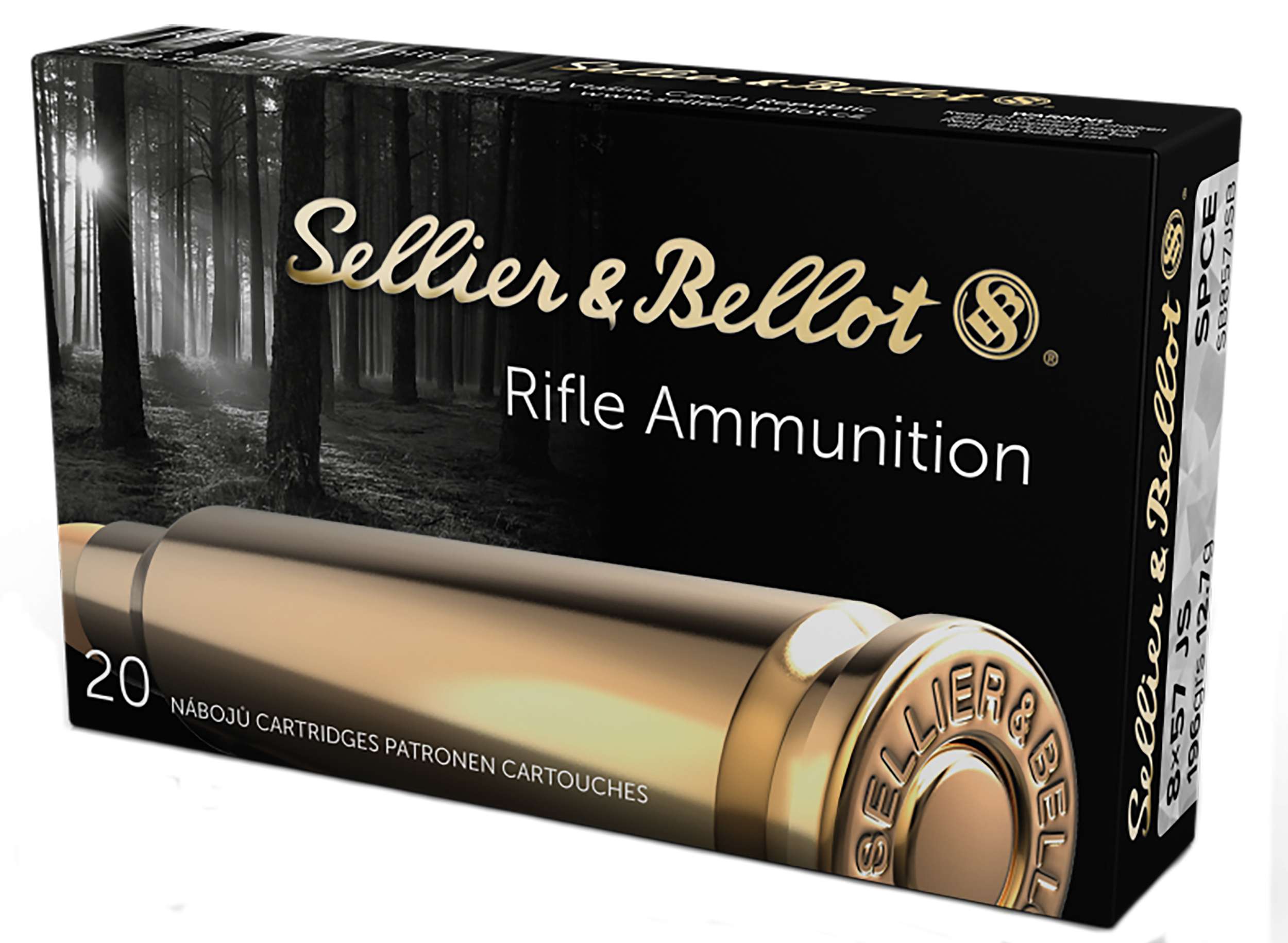 Sellier & Bellot SB857JSB Rifle  8x57JS 196gr Soft Point Cut Through Edge 20 Per Box/20 Case