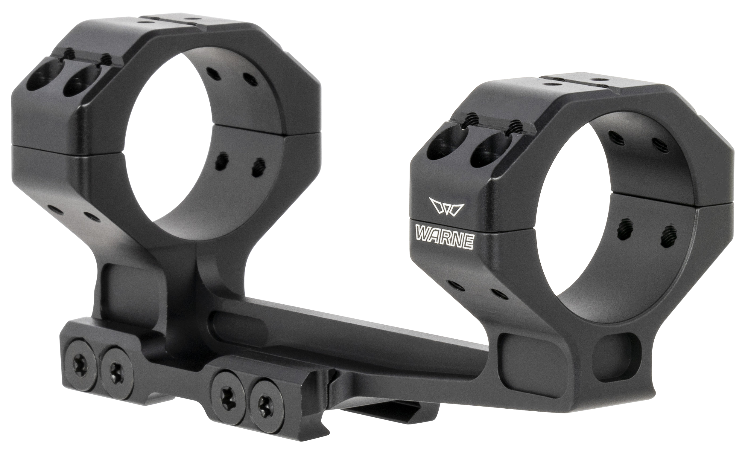 Warne 782520MOA Precision Cantilever Mount Scope Mount/Ring Combo Black Anodized 34mm 20 MOA