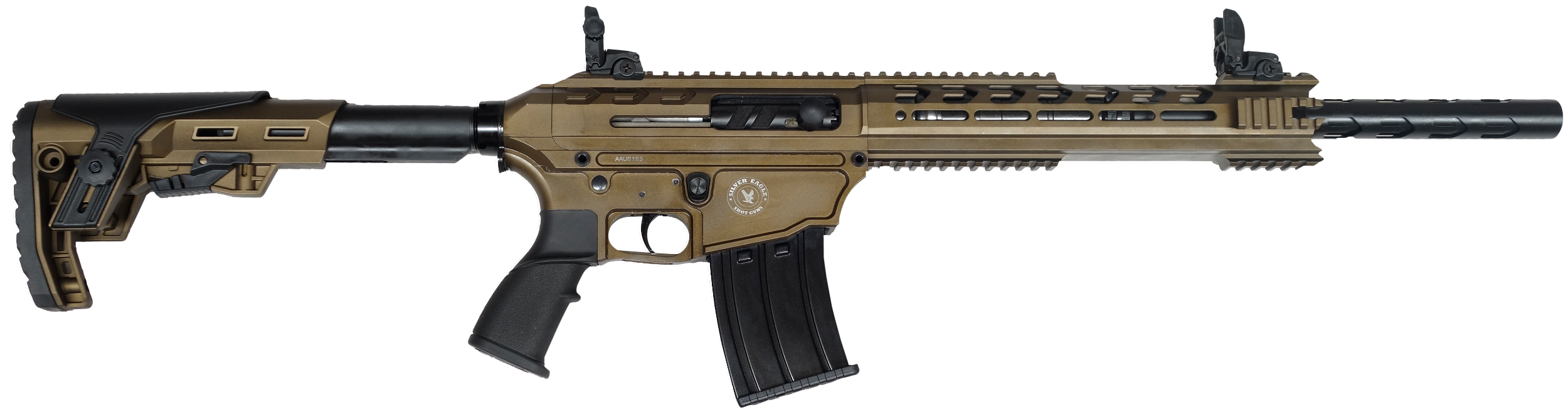 Silver Eagle Arms TACPROB Tac Pro  12 Gauge Semi-Auto 3" 5+1 18.50" Bronze Cerakote Steel Threaded Barrel, Bronze Cerakote Aluminum Receiver w/Picatinny Rail, Black Synthetic Stock