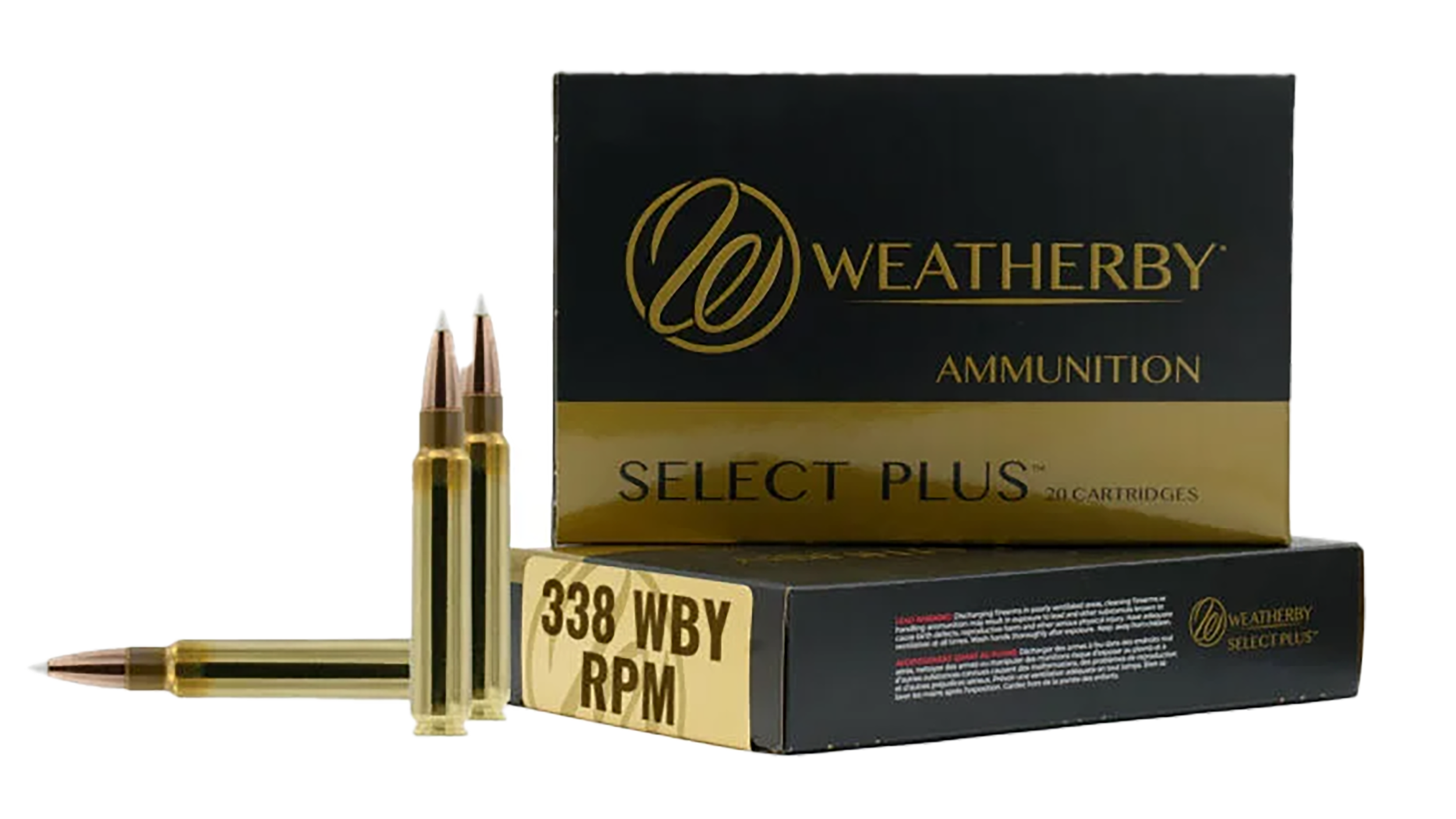 Weatherby B338185TTSX Select Plus  338WBY RPM 185gr TTSX Boat Tail 20 Per Box/10 Case