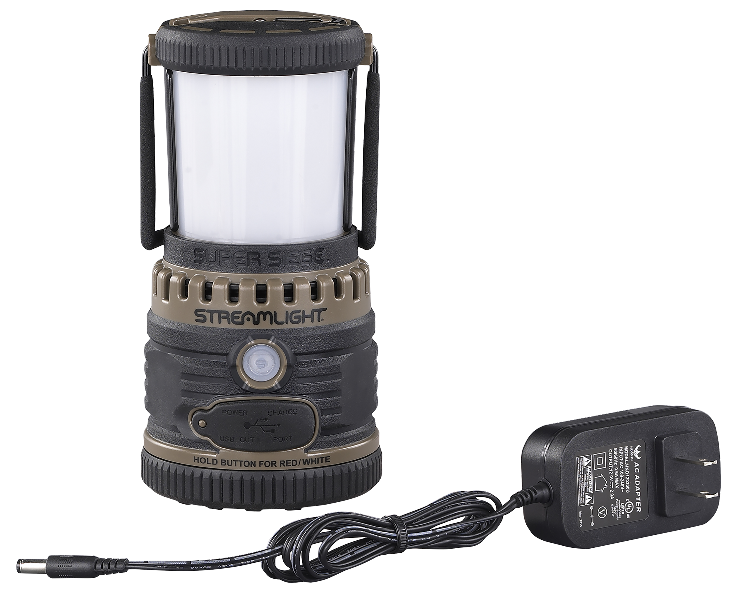 Streamlight 44947 Super Siege 125/550/1100 Lumens Red/White C4 LED Bulb Coyote