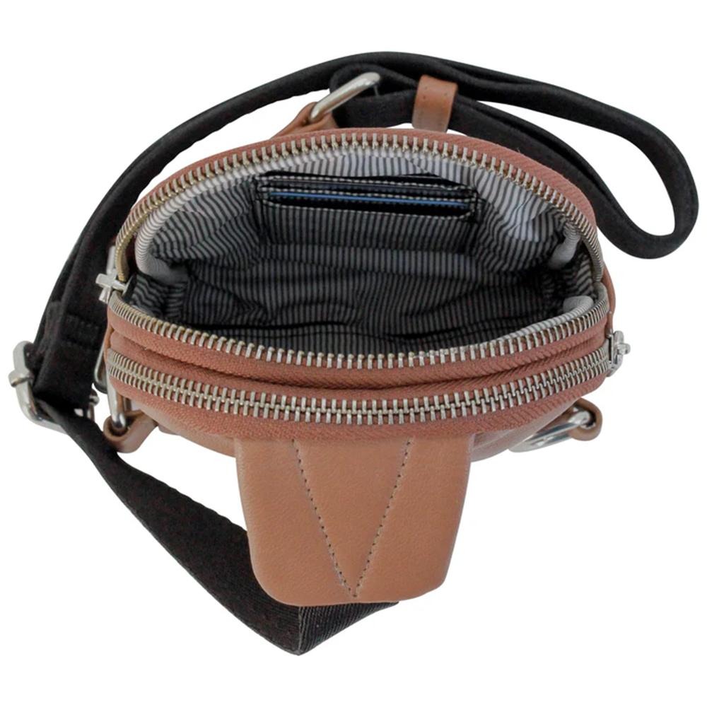 Cameleon Stav Sling Pack Concealed Carry Purse Tan