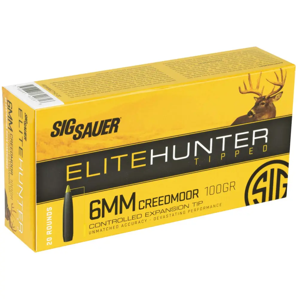 SIG SAUER 6MM CR 100GR ELITE TIPPED HUNTING