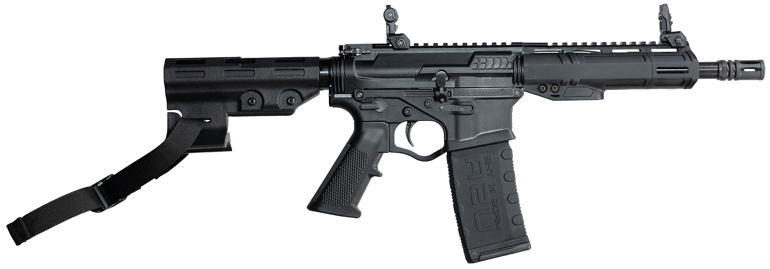 ATI ATIGAX3007MLTB Alpha Maxx  300 Blackout 30+1 7.50" Black Threaded Barrel, Black Receiver w/Picatinny Rail, M-LOK Handguard, A2 Grip, Polymer Blade