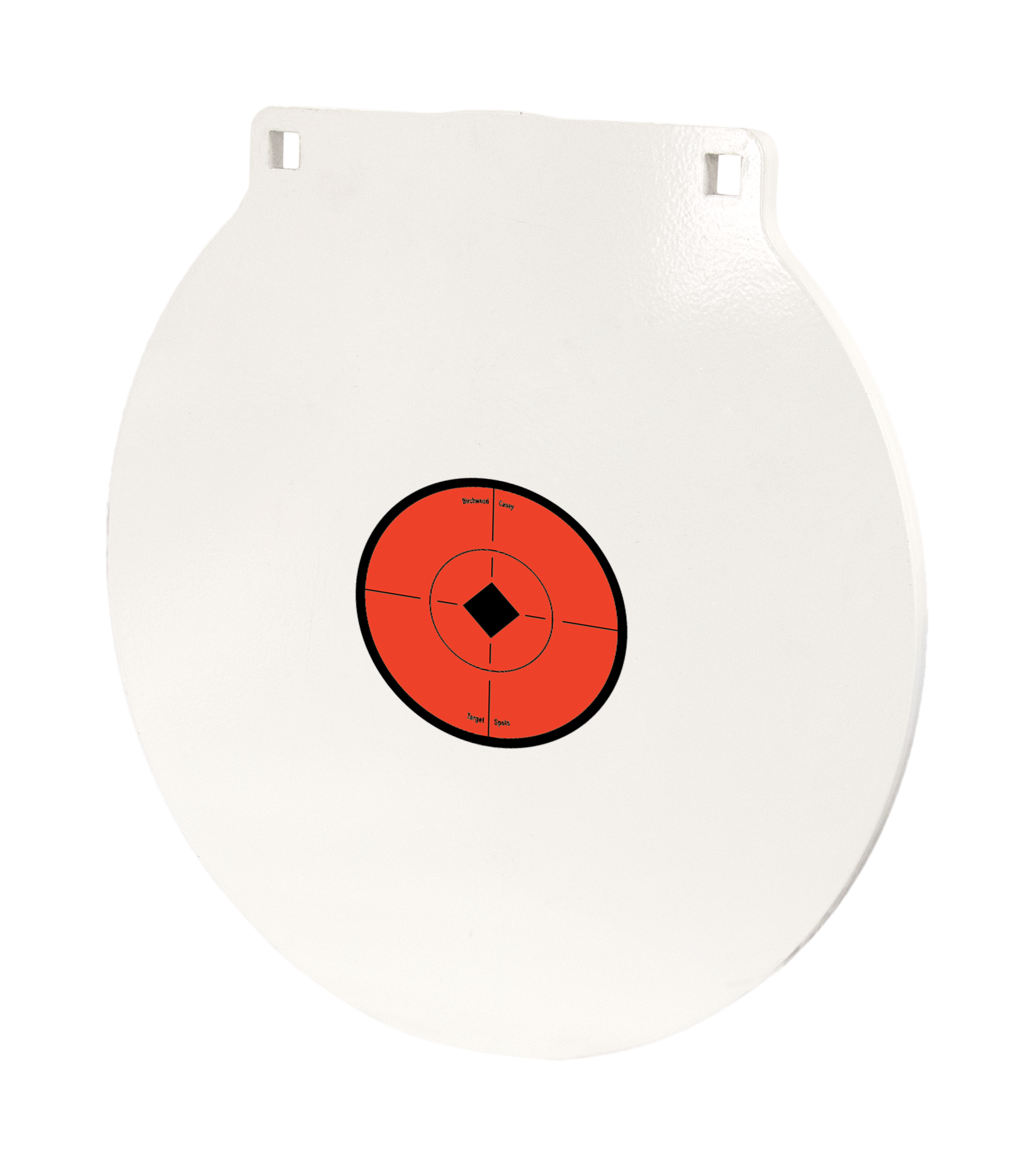 Birchwood Casey RND15 Round Steel Target Plate 15" Centerfire Rifle/Handgun Target Black/Red/White NM500 Steel Hanging
