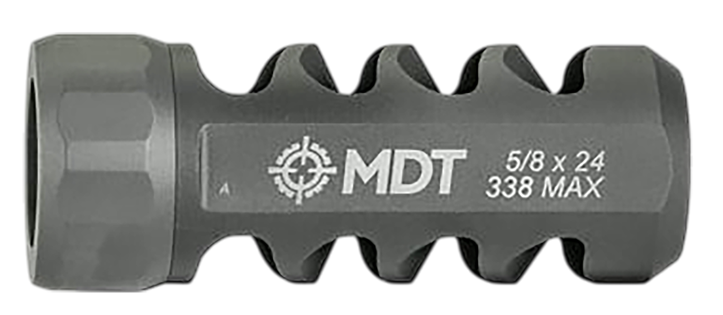 Mdt Sporting Goods Inc 109150RTI Hunt Brake Black Titanium 5/8"x24 Threads 30Cal