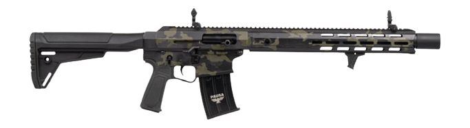 Panzer Arms PAAR12PROBMLF AR12 Pro-L Semi-Auto 3" 5+1 18.50" Black Barrel, Multicam Aluminum Receiver w/Picatinny Rail, M-LOK Handguards, Gray Synthetic Stock, Black Polymer Grip