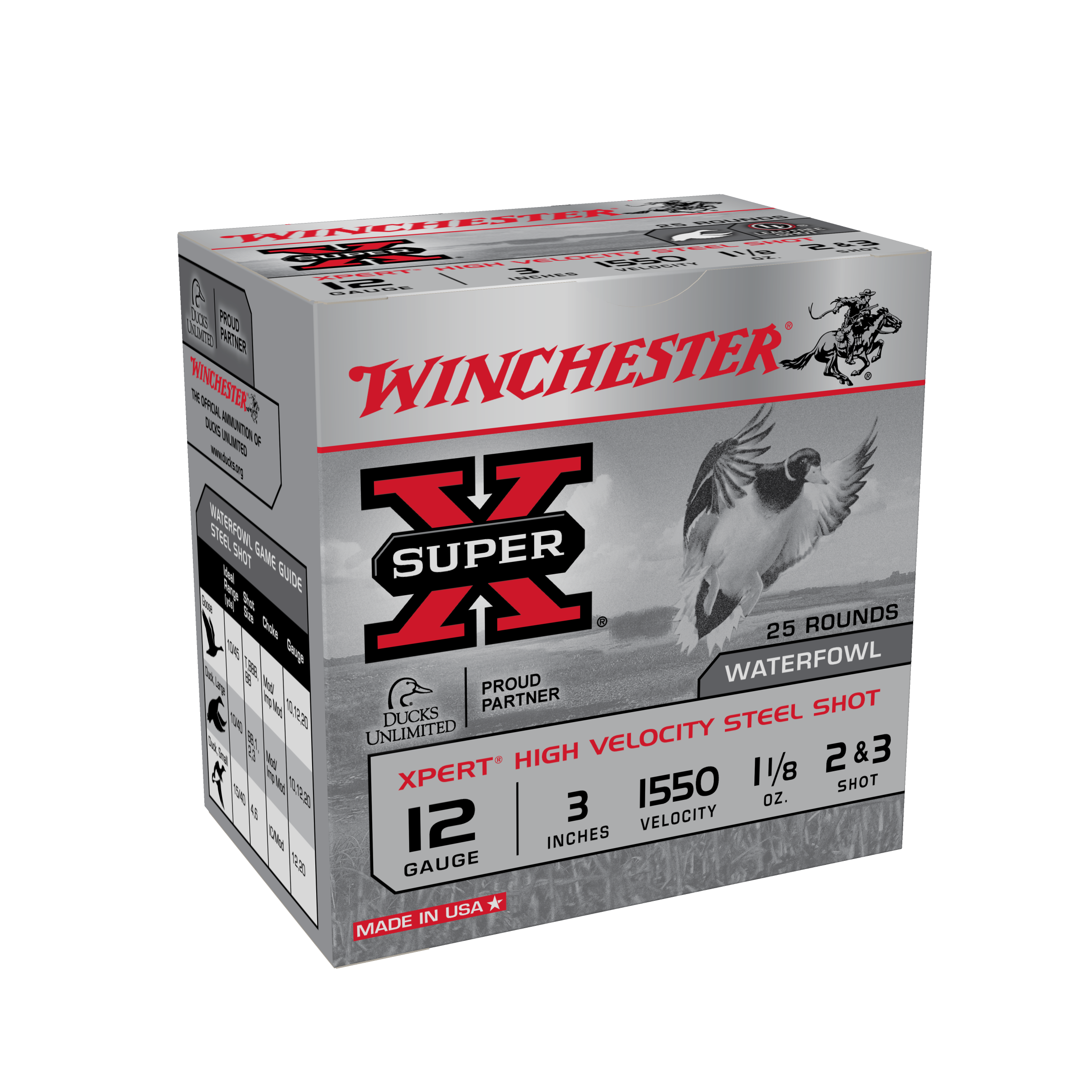 Winchester Ammo WEX12323 Super X Xpert 12Gauge 3" 1 1/8oz 2/3Shot 25 Per Box/10 Case