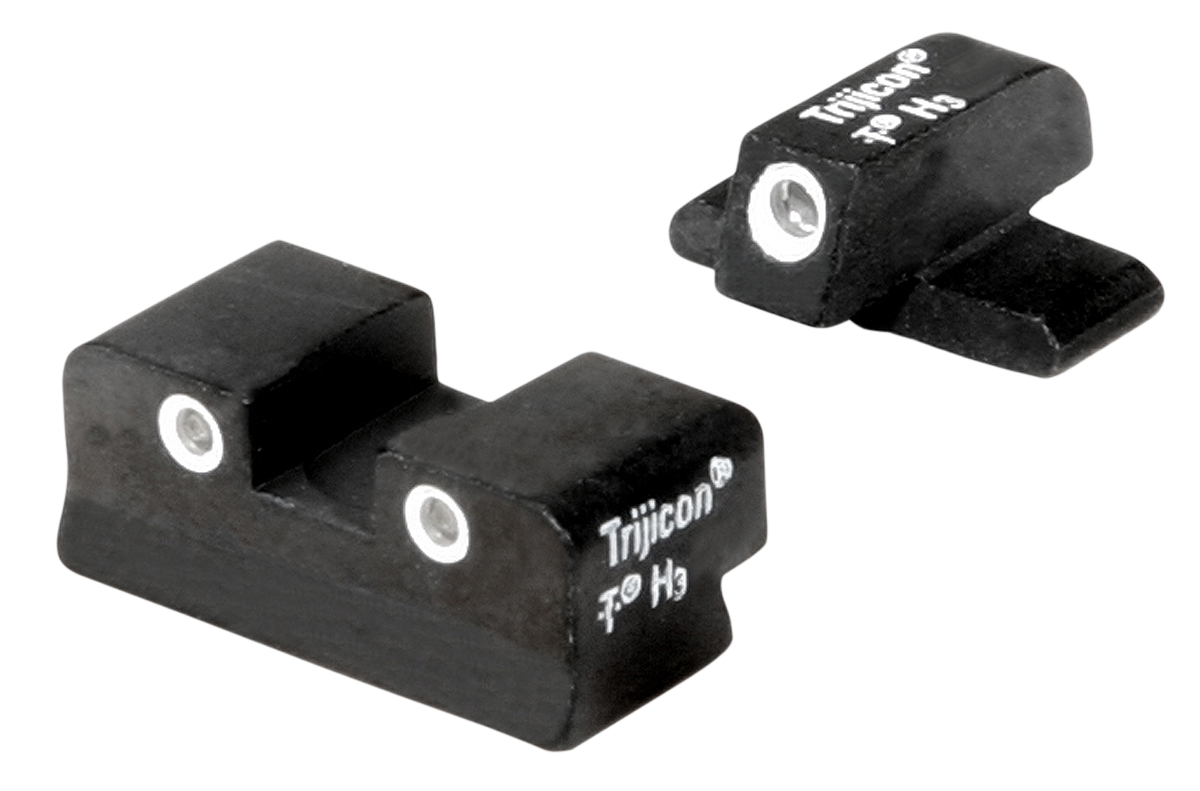 Trijicon 600988 Bright & Tough Night Sights Green/Tritium White Outline Front Sight-Green/Tritium White Outline Rear Sight FN509