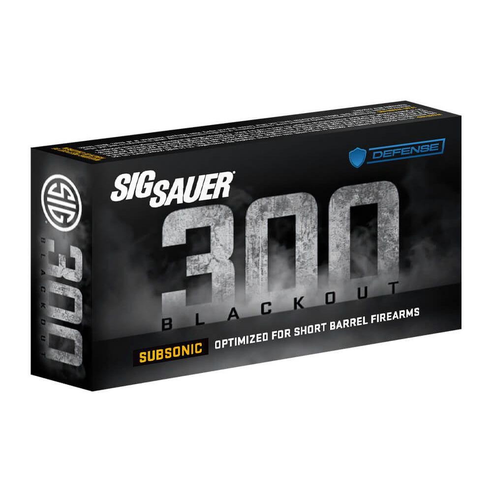 Sig Sauer Tac-TX Rifle Ammunition 300 AAC Blackout 110gr JSP 1000 fps 20/ct