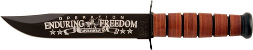 KA-BAR USMC OEF AFGHANISTAN 7" W/LEATHER SHEATH USMC