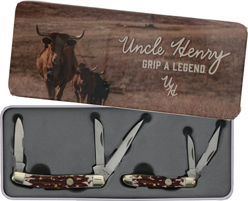 UNCLE HENRY KNIFE 2 PIECE FOLDER COMBO PROMO Q4 26'<