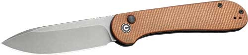 CIVIVI KNIFE ELEMENTUM 3.47" BROWN MICARTA/GRAY STONEWASH!