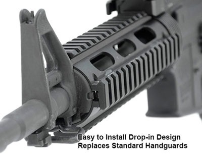 UTG RAIL PICATINNY AR-15 7" 2-PC DROP-IN CARBINE LENGTH