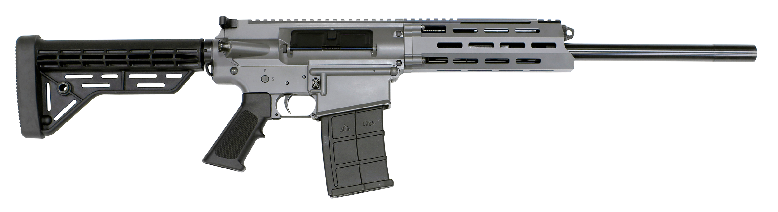JTS Shotgun M12ARG M12AR 12 Gauge Semi-Auto 3" 5- 2.75" Shells, 18.70" Black Steel Barrel, Gray Receiver w/Picatinny Rail, Black Synthetic Stock, Black Polymer Grip, M-LOK Forend