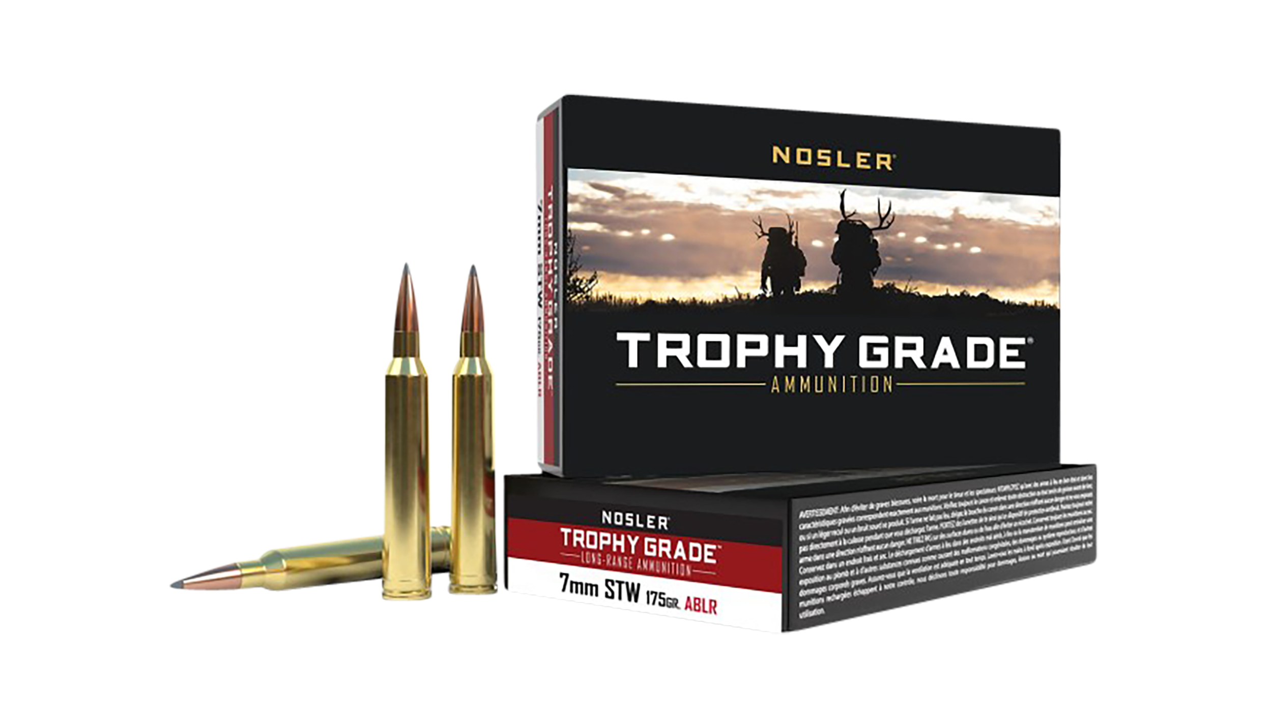 Nosler 60104 Trophy Grade Long-Range 7mmSTW 175gr Nosler Spitzer AccuBond Long Range 20 Per Box/10 Case