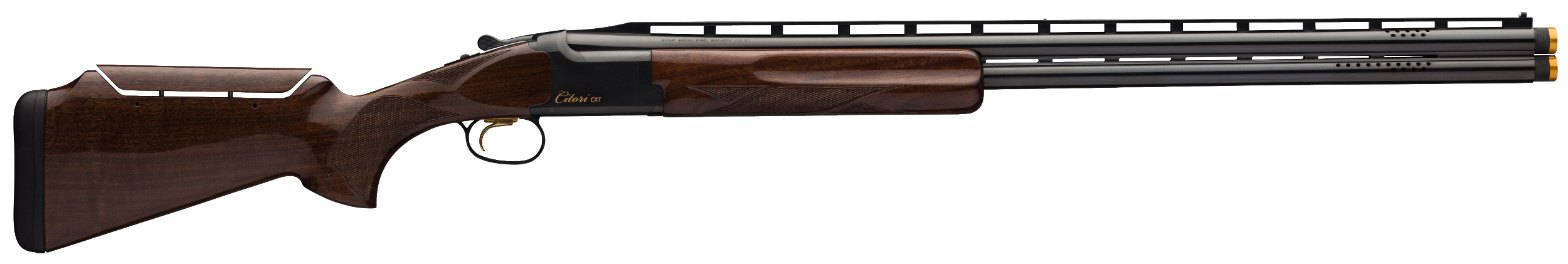 Browning 018075327 Citori CXT 12 Gauge 3" 2rd 32" Lightweight Ported Barrel, Gold Enhanced Receiver, American Black Walnut Monte Carlo Stock With Graco Adjustable Comb