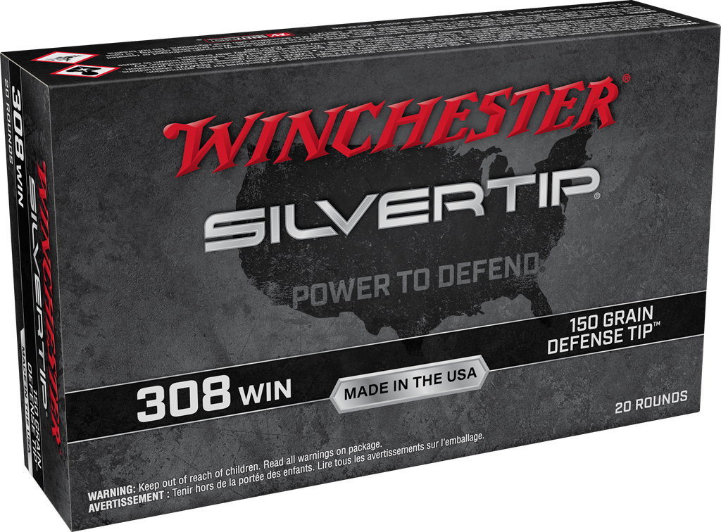 Winchester Ammo W308ST Silvertip  308Win 150gr Defense Tip 20 Per Box/10 Case