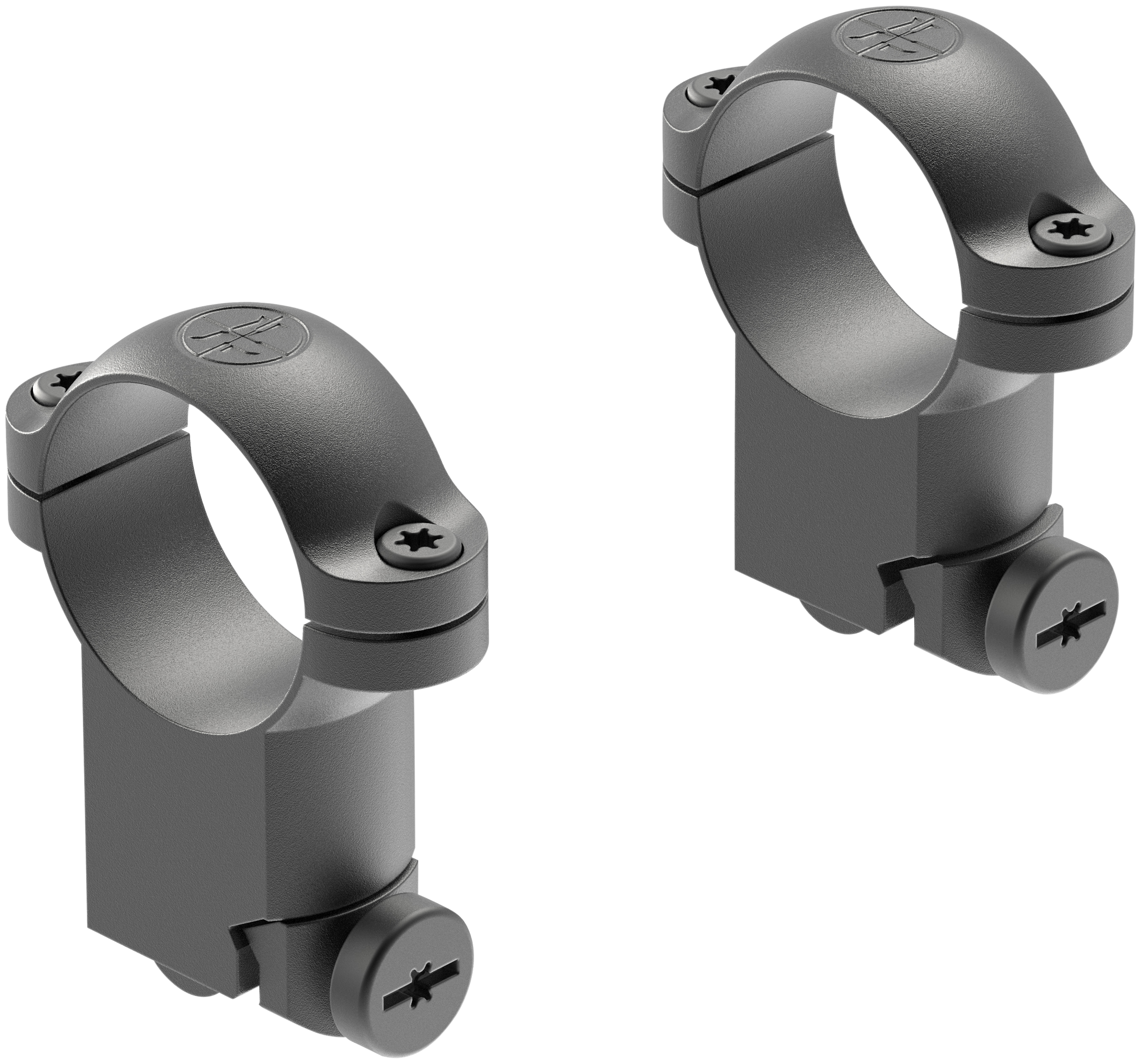Leupold 49944 Ringmounts Matte Black Ruger M77 1" Super High