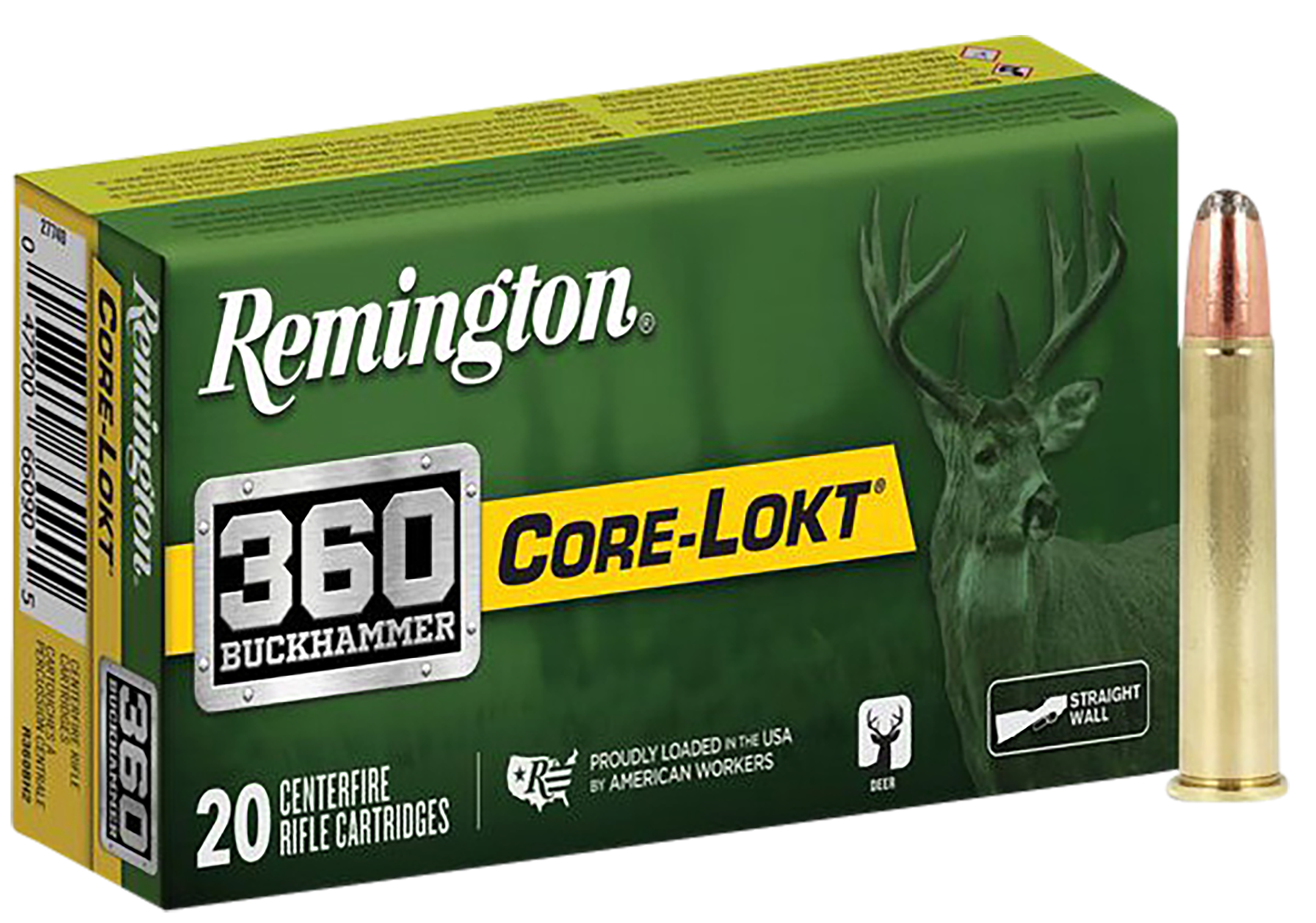 Remington Ammunition R27743 Core-Lokt 360Buckhammer 200gr Soft Point Core-Lokt 20 Per Box/10 Case