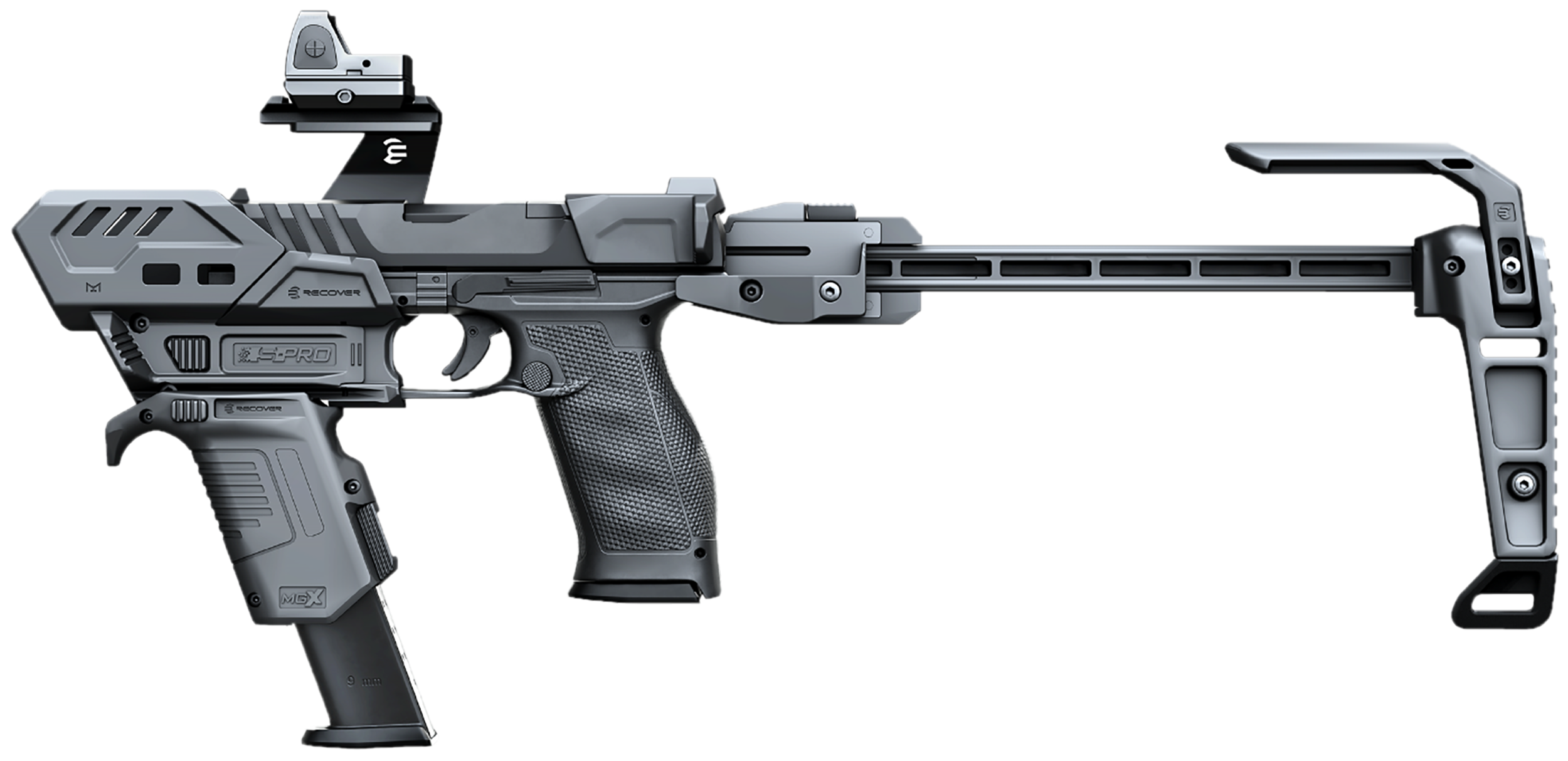 Recover Tactical SPROCBGB01 S-Pro MG Conversion Kit For Canik Black