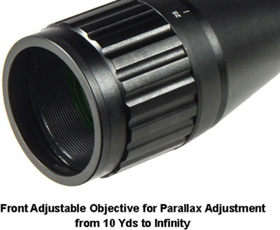 UTG SCOPE 6-24X50 1" AO 36 COLOR ILLUMINATED MIL-DOT!