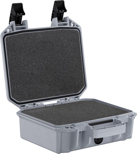 PELICAN VAULT SMALL PISTOL CASE W/ FOAM GHOST GRAY