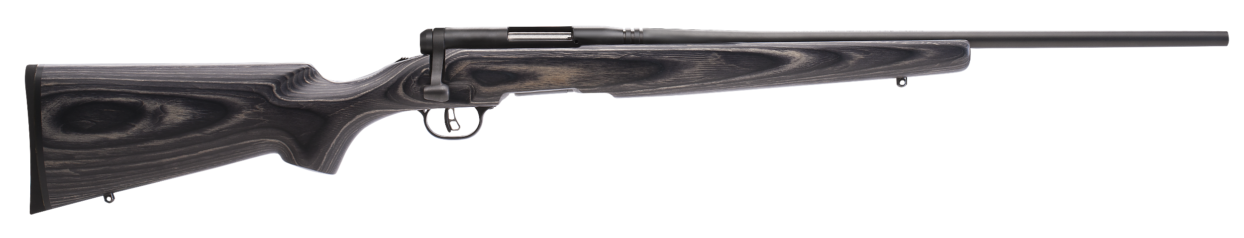 Savage Arms 96971 B.MAG Sporter Full Size 17 WSM 8+1 22" Matte Black Sporter Barrel, Matte Black Drilled & Tapped Carbon Steel Receiver, Gray Fixed Laminate Stock, Right Hand