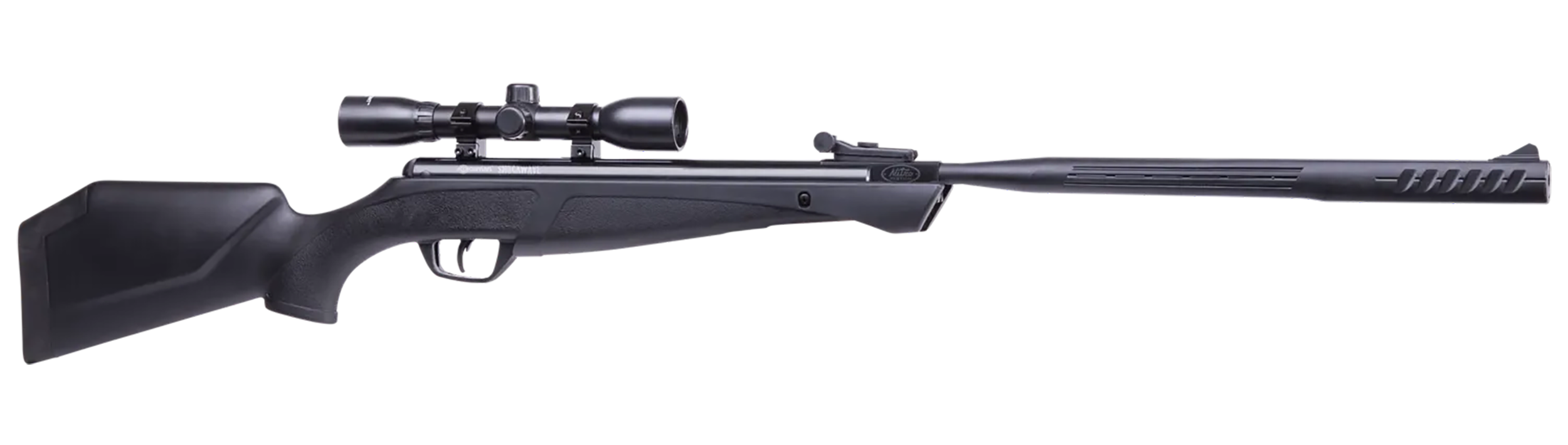 Daisy CS2SXS ShockWave Nitrogen Piston 22 Cal Black Rifled Barrel, Fixed Synthetic Stock, 4x32mm Scope
