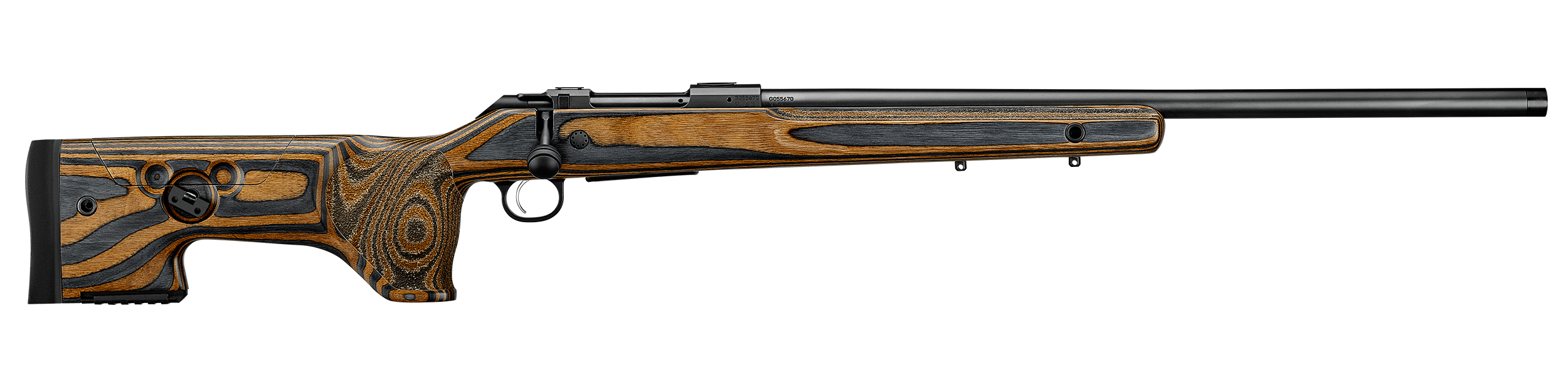 CZ-USA 07514 600+ Range 6mm Creedmoor 5+1 24" Black Nitride Threaded Barrel, Black Nitride Steel Drilled & Tapped Receiver, Varnished Laminate Stock w/Adj Cheekrest