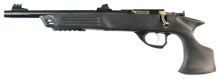 Crickett KSA793 Adult Pistol 22 WMR 1rd Blued Barrel 10.50" Blued Steel Threaded Barrel, Black Synthetic Grips