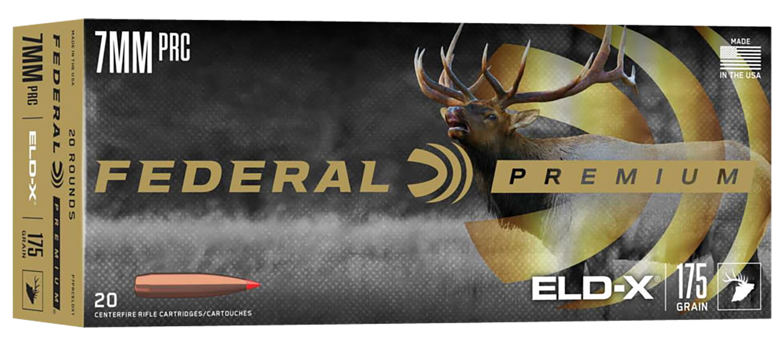 Federal P7PRCELDX1 Premium ELD-X 7mmPRC 175gr 20 Per Box/10 Case