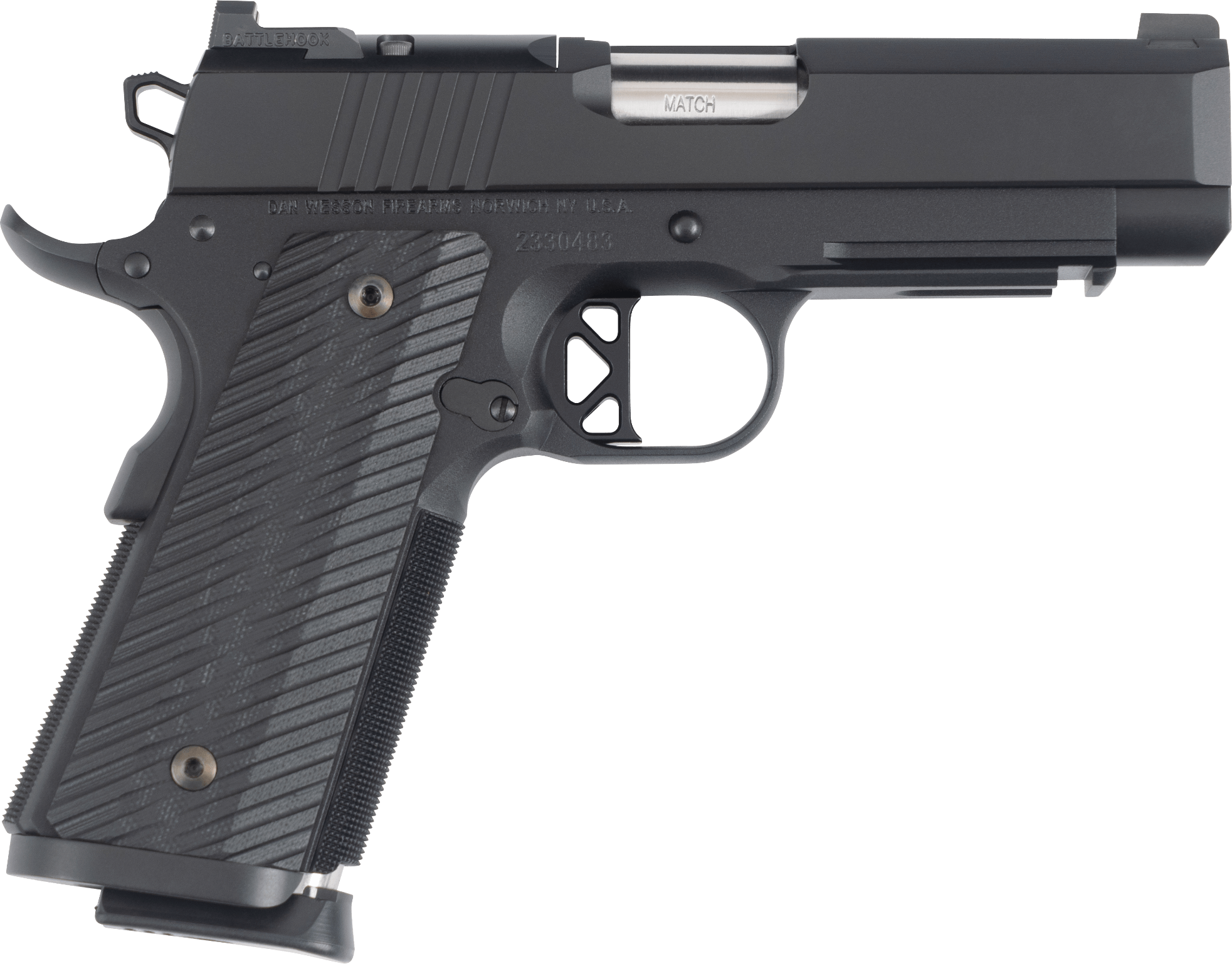 Dan Wesson 017979mm Luger 10+1 4" Stainless Black G10 Grip