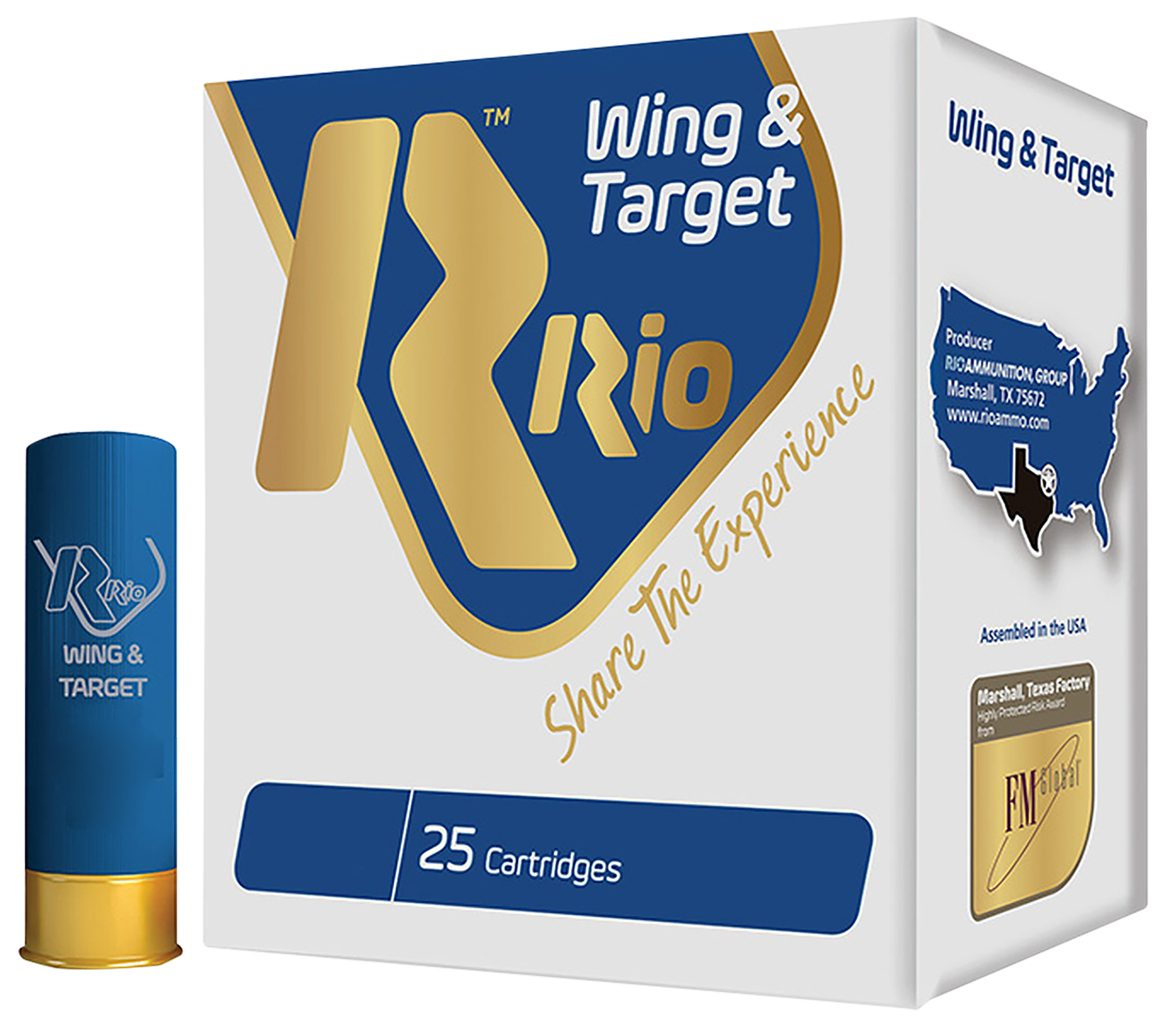 Rio Ammunition WT2875 Wing & Target 12Gauge 2.75" 1oz 7.5Shot 25 Per Box/10 Case
