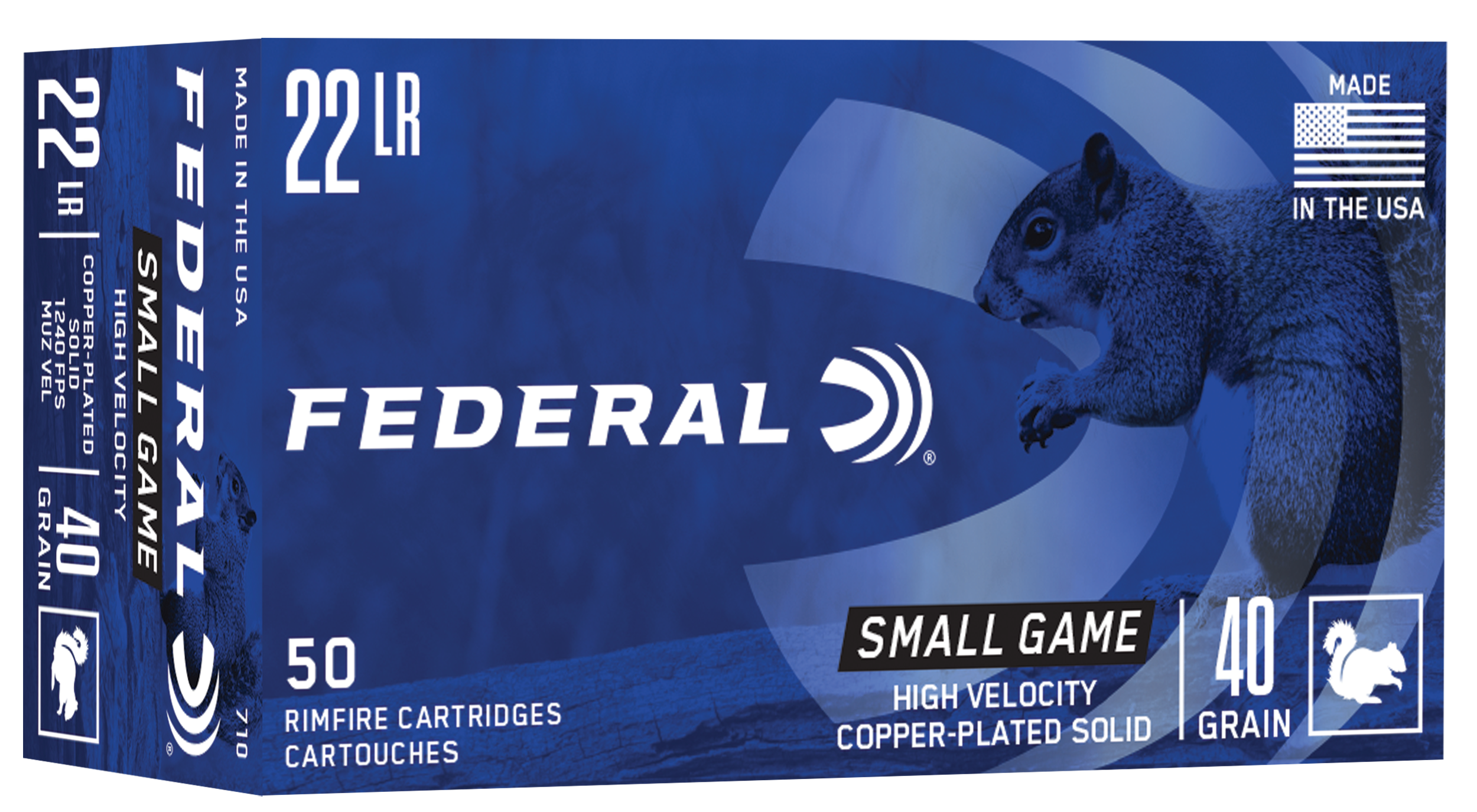 Federal 710   22LR 38gr Copper-Plated Round Nose 50 Per Box/100 Case