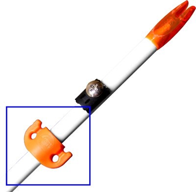 AMS BOWFISHING EVERGLIDE 5/16" SAFETY SLIDE KIT 2PK ORANGE