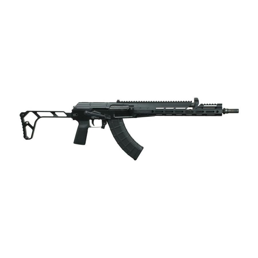 Black Rain Freedom Fighter AK Rifle 762x39mm 30rd Magazine 16" Threaded Barrel Black Milled w/Folding Stock