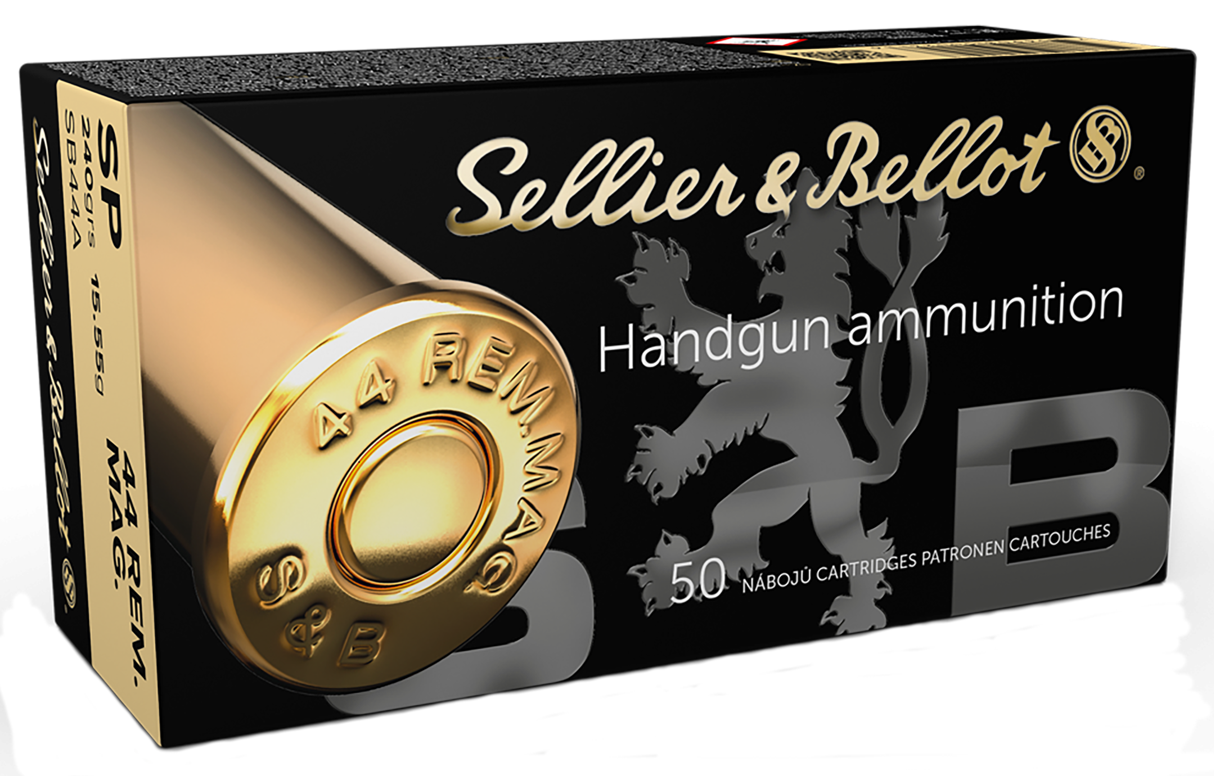 Sellier & Bellot SB44A Handgun 44RemMag 240gr Soft Point 50 Per Box/12 Case