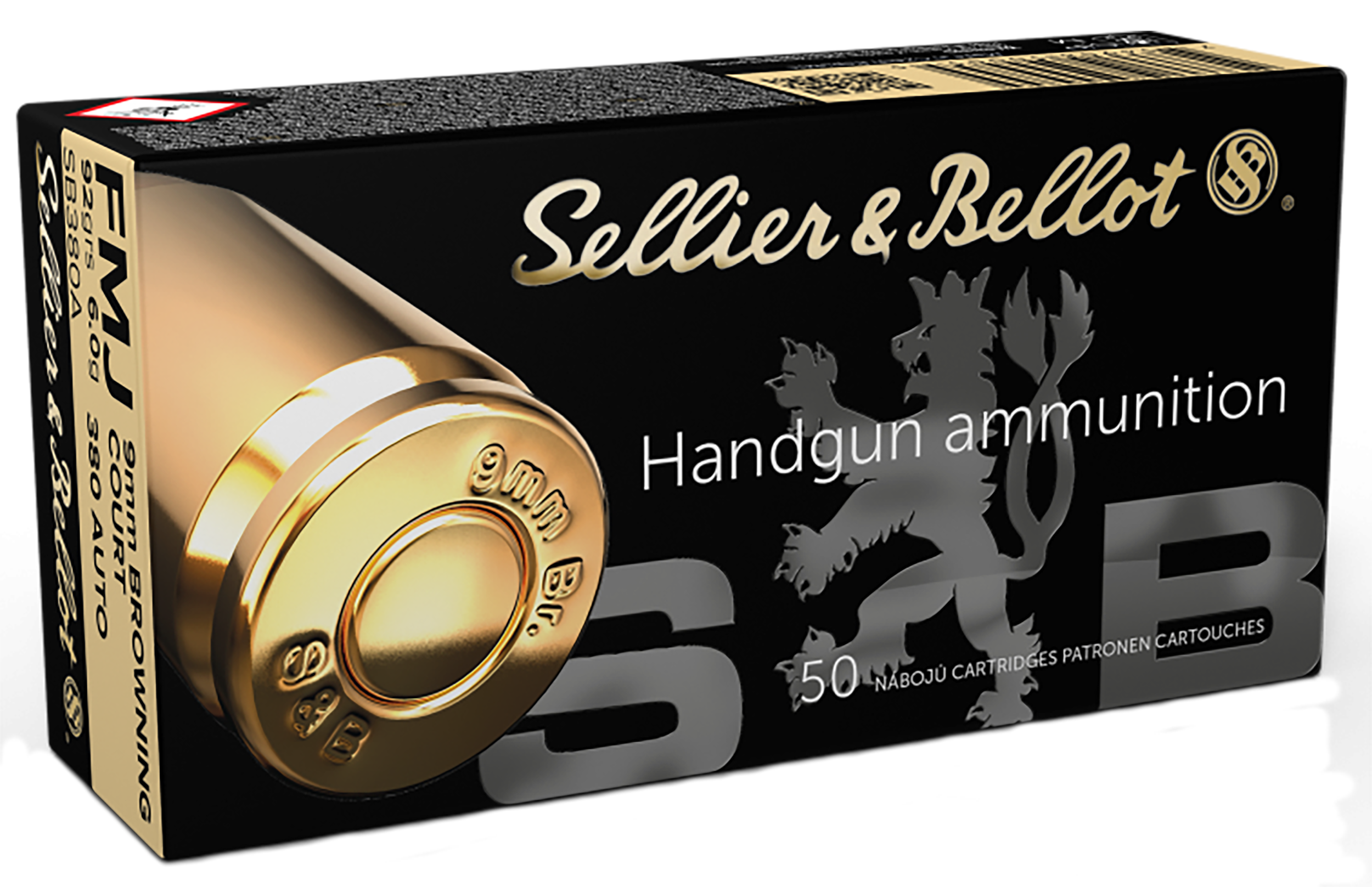 Sellier & Bellot SB380A Handgun  380ACP 92gr Full Metal Jacket 50 Per Box/20 Case