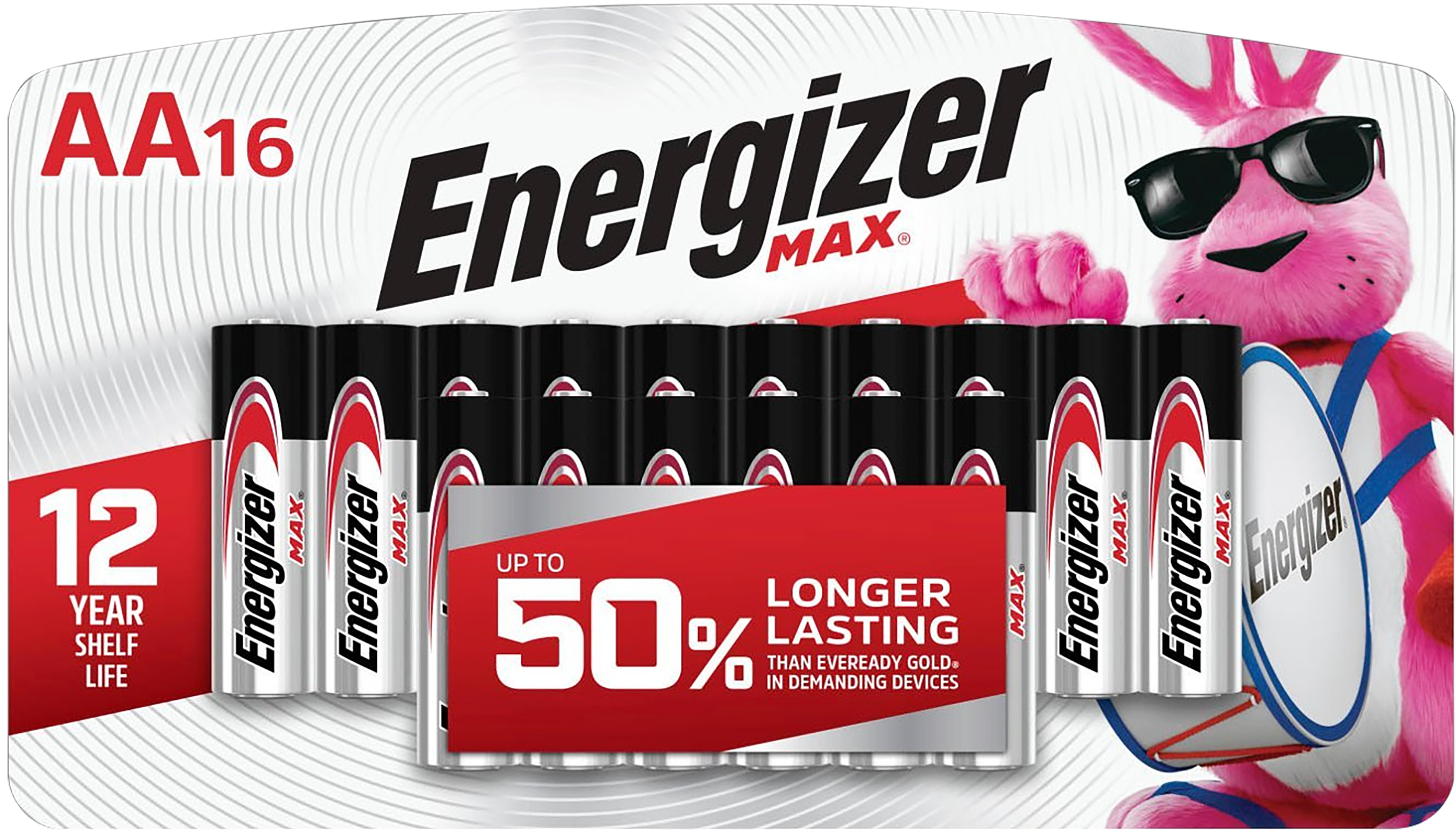 Energizer E91LP16 AA Max Silver 1.5V Alkaline, Qty (16) Single Pack