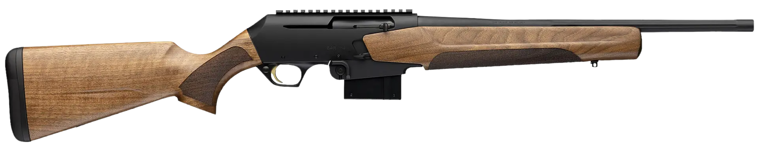 Browning 039011218 BAR MK4 Hunter 308 Win 3+1 18" Matte Blued Fluted Barrel, Matte Blued Aluminum Alloy Drilled & Tapped Receiver, Grade II Turkish Walnut Adj Shim Wood Stock, Detachable Box Magazine