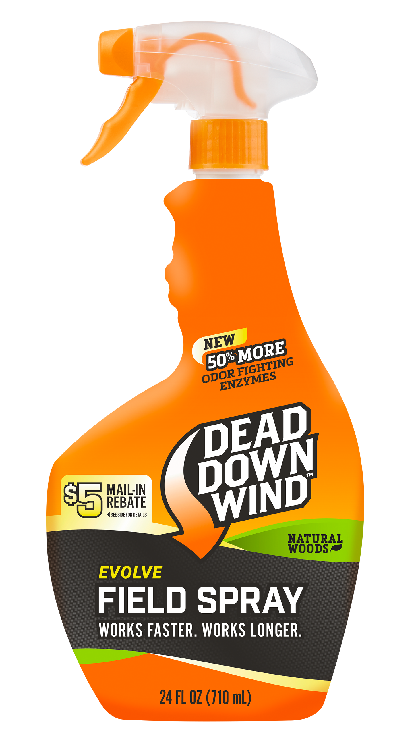 Dead Down Wind 1392418 Evolve Field Spray  Cover Scent Natural Woods Scent 24 oz Trigger Spray