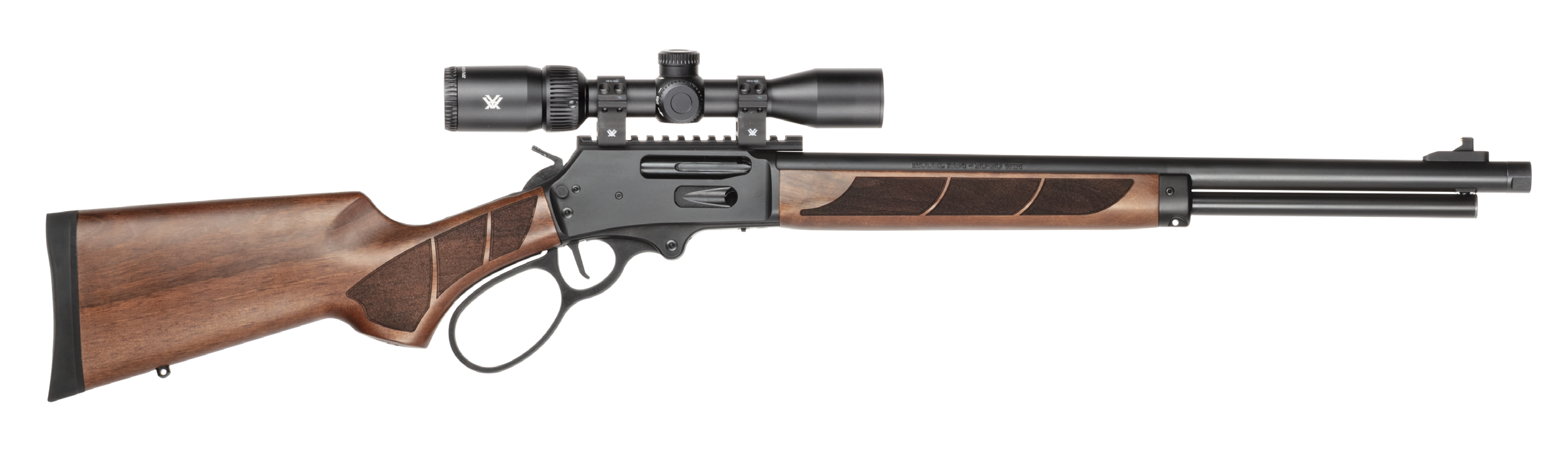 Smith & Wesson 14825 1854 Combo 30-30 Win 6+1 20" Black Armornite Threaded Barrel, Black Armornite Stainless Steel Receiver w/Picatinny Rail, Walnut Forend & Fixed Stock, Vortex Crossfire HD 2-7x32mm