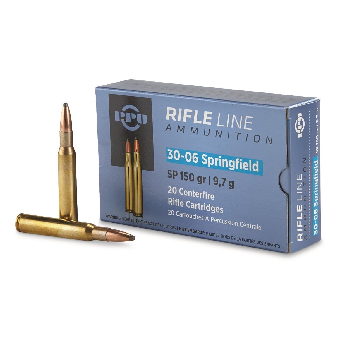 PPU 30-06 SPFLD 150GR SP 20RD BOX 10 BOXES PER CASE