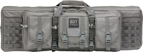 BULLDOG 37" SINGLE TACTICAL CS 3 LARGE ACCESSORY POCKETS GREY