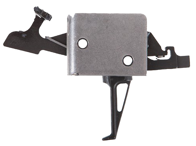 CMC Triggers 92504 Drop-In  Two-Stage Flat Trigger w/ 2 lbs Draw Weight & Black/Silver Finish