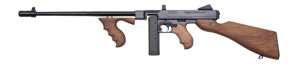 Thompson T550D 1927A-1 Lightweight Carbine 45 ACP 20+1/50+1 16.50" Blued Aluminum Alloy Barrel & Receiver, Walnut Grain Fixed Stock & Grip