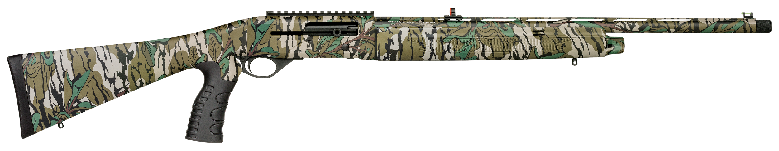 Mossberg 75802 SA Turkey 28 Gauge Semi-Auto 2.75" 4+1 22" Mossy Oak Greenleaf Steel Barrel, Picatinny Rail Receiver, Fixed Mossy Oak Greenleaf Synthetic Stock, Brown Polymer Grip, Right Hand