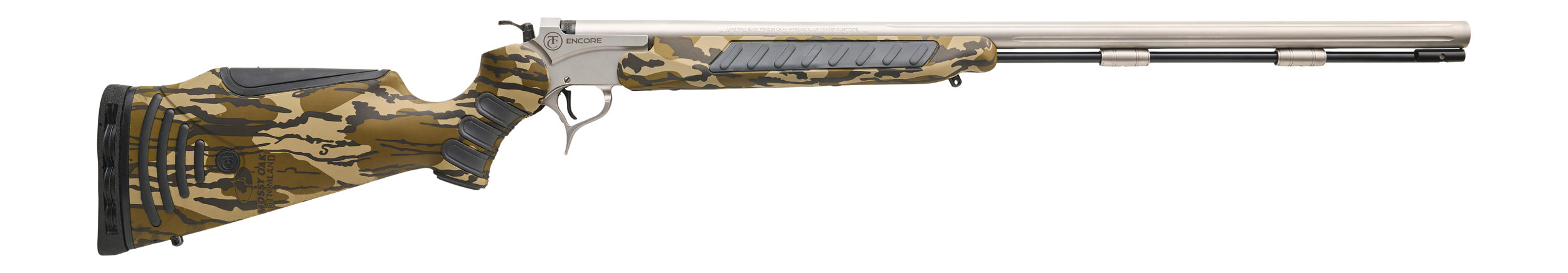 Thompson Center Arms, LLC 6108R Encore Prohunter FS 50 Cal 209 Primer 28" Stainless Stainless Barrel & Receiver, Mossy Oak Bottomland Synthetic Stock